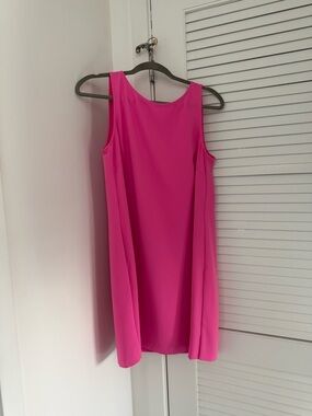 Trina Turk Bright Hot Pink Sleeveless Shift Dress